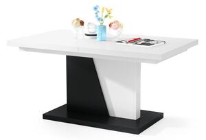 PRESTIGE NOIR (super hit) bílý černý, rozkládací, konferenční stůl, stolek, černobílý