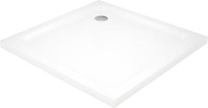 MEXEN - Sprchová vanička, čtvercová Slim 70 x 70 cm - bílá- 40107070