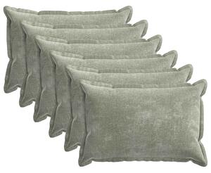 Povlak na polštář 6 pcs HOUTEN Zelená 50 x 80 cm
