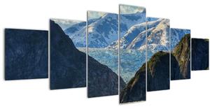 Obraz krajiny s horami (210x100 cm)