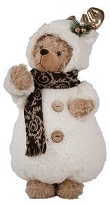 Vánoční dekorace stojící plyšový medvěd v oblečku Teddy Bear - 22*16*40 cm