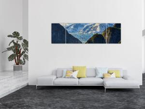 Obraz krajiny s horami (170x50 cm)