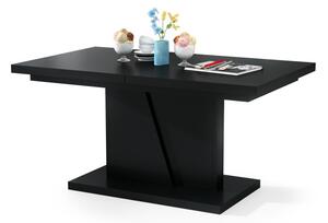 NOIR černý, rozkládací, konferenční stůl, stolek