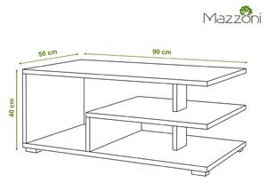 LINK beton (šedá) / bílá, konferenční stolek
