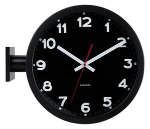 Karlsson 5966BK oboustranné nástěnné hodiny 38 cm