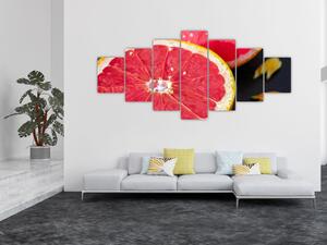 Obraz rozkrojených grapefruitů (210x100 cm)