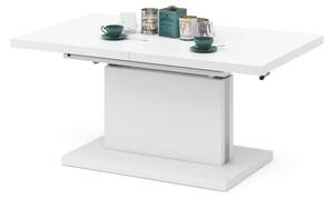 ASTON bílý, rozkládací, zvedací konferenční stůl, stolek - 70 cm
