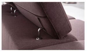 Rozkládací sedačka FANNI - hnědá, pravý roh