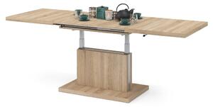 ASTON dub sonoma, rozkládací, zvedací konferenční stůl, stolek - 70 cm