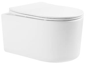 MEXEN - Sofia WC mísa Rimless, WC sedátko se zpomalovacím mechanismem, Slim, duroplast - bílá - 30540300