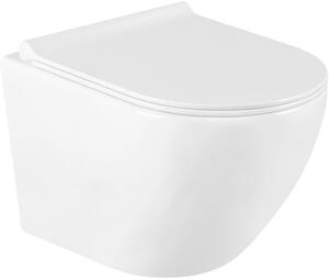 Mexen Lena WC mísa Rimless, WC sedátko se zpomalovacím mechanismem, Slim, duroplast - bílá - 30220500