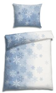 Florella Flanelové povlečení Eiskristall Blau Rozměr: 70x90 + 140x200 cm