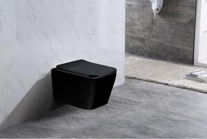 AKCE/SET/LIVERO Geberit - Modul pro závěsné WC s tlačítkem Sigma01, alpská bílá + WC Mexen Teo Rimles a sedátko černá