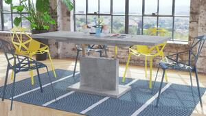 GRAND NOIR beton, rozkládací, zvedací konferenční stůl, stolek