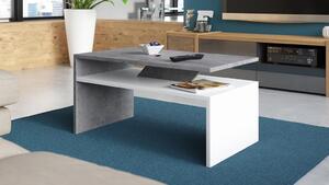 PRIMA beton / bílá, konferenční stolek