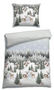 Florella Flanelové povlečení Tordis X-mas Rozměr: 70x90 + 140x200 cm