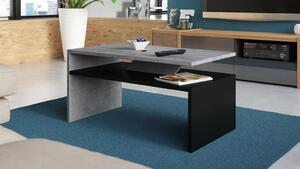 PRIMA beton / černá, konferenční stolek