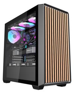 Počítačová skříň Darkflash DS900WD (černá) + 4 ventilátory
