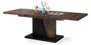 GRAND NOIR dub hnědý / černý, rozkládací, konferenční stůl, stolek