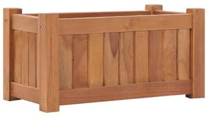 Vyvýšený záhon 50 x 25 x 25 cm masivní teakové dřevo