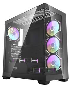 Počítačová skříň Darkflash DS900 (černá) + 7 ventilátorů ARGB