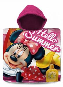Javoli Disney Minnie Pončo 60 x 120 cm tmavě růžové