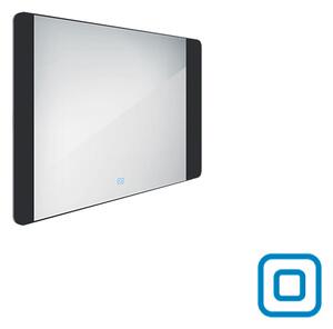 Nimco černé zrcadlo do koupelny s LED osvětlením 80 x 60 ZPC 42003V-90