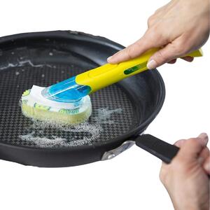 SRUB DADDY Houbička na nádobí s rukojetí a dávkovačem jaru SCRUB DISH DADDY