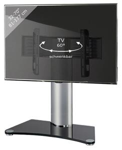 TV STOLEK, černá, barvy stříbra, 80/74/40 cm MID.YOU - Černé komody, Online Only
