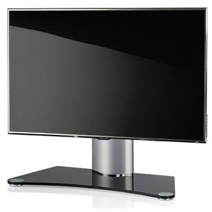 TV STOLEK, černá, barvy stříbra, 70/52/30 cm MID.YOU - Černé komody, Online Only