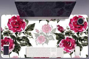 Velká ochranná podložka na stůl Malované růže