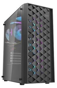Počítačová skříň Darkflash DK351 + 4 ventilátory (černá)