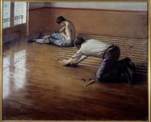 Caillebotte, Gustave - Obrazová reprodukce The floor planers., (40 x 30 cm)