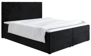 Čalouněná postel 160x200 LILLIANA 2 - černá