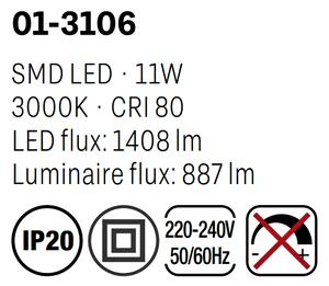 Designové závěsné světlo ATOM 01-3106/LED 11W/3000K