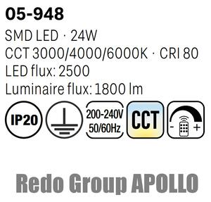 LED přisazené stropní svítidlo Redo 05-948/CCT LED 24W