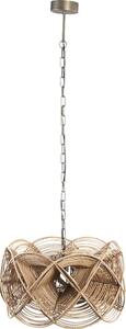 PTMD - Lustr na řetězu YENA 1xE27/40W/230V pr. 57 cm ratan