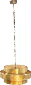 PTMD - Lustr na řetězu ZANTH 1xE27/40W/230V pr. 52 cm zlatá