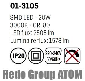 Designové stropní svítidlo ATOM 01-3105/LED 20W/3000K