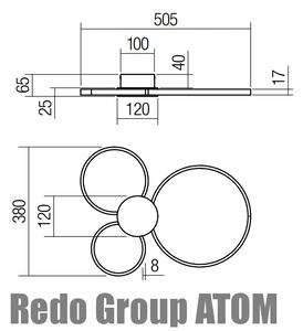 Designové stropní svítidlo ATOM 01-3105/LED 20W/3000K