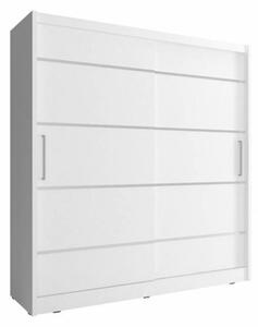 Skříň s posuvnými dveřmi 180 cm MARVAN - bílá