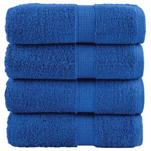 Prémiové ručníky pro hosty SOLUND 4 ks modré 30x50 cm 600 g/m² 137183
