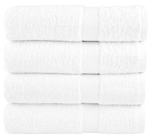 Prémiové ručníky do sprchy SOLUND 4 ks bílé 70 x 140 cm 600 g/m² 137129