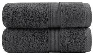 Prémiové ručníky pro hosty SOLUND 2 ks antracitové 30x50 cm 600 g/m² 137152