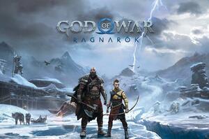 Plakát, Obraz - God of War: Ragnarok - Key Art