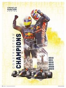 Umělecký tisk Oracle Red Bull Racing - F1 World Constructors' Champions 2023, (30 x 40 cm)