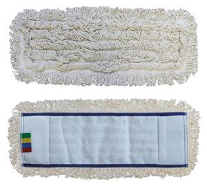 Mop s kapsami Standard, 50 cm - bavlna, bílá