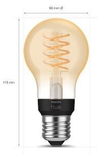 HUE White LED Filament žárovka E27 A60 7W 580lm 2100K IP20, stmívatelné