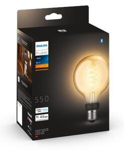 HUE White LED Filament žárovka E27 G93 7W 550lm 2100K IP20, stmívatelná
