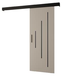 Posuvné dveře 70 cm Slavdro 3 (kašmír + černý mat)